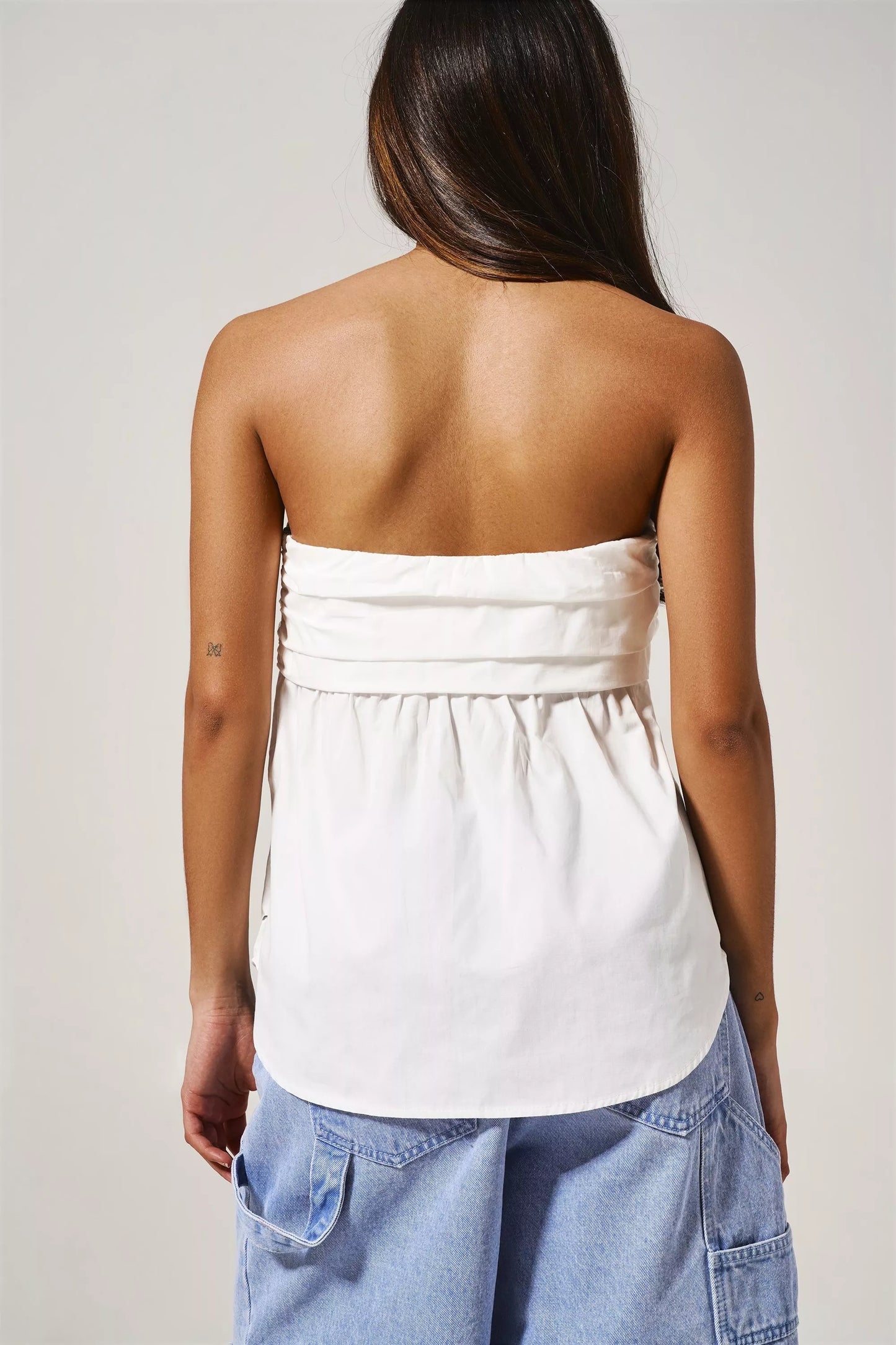 SHEIN Privé Solid Tube Top