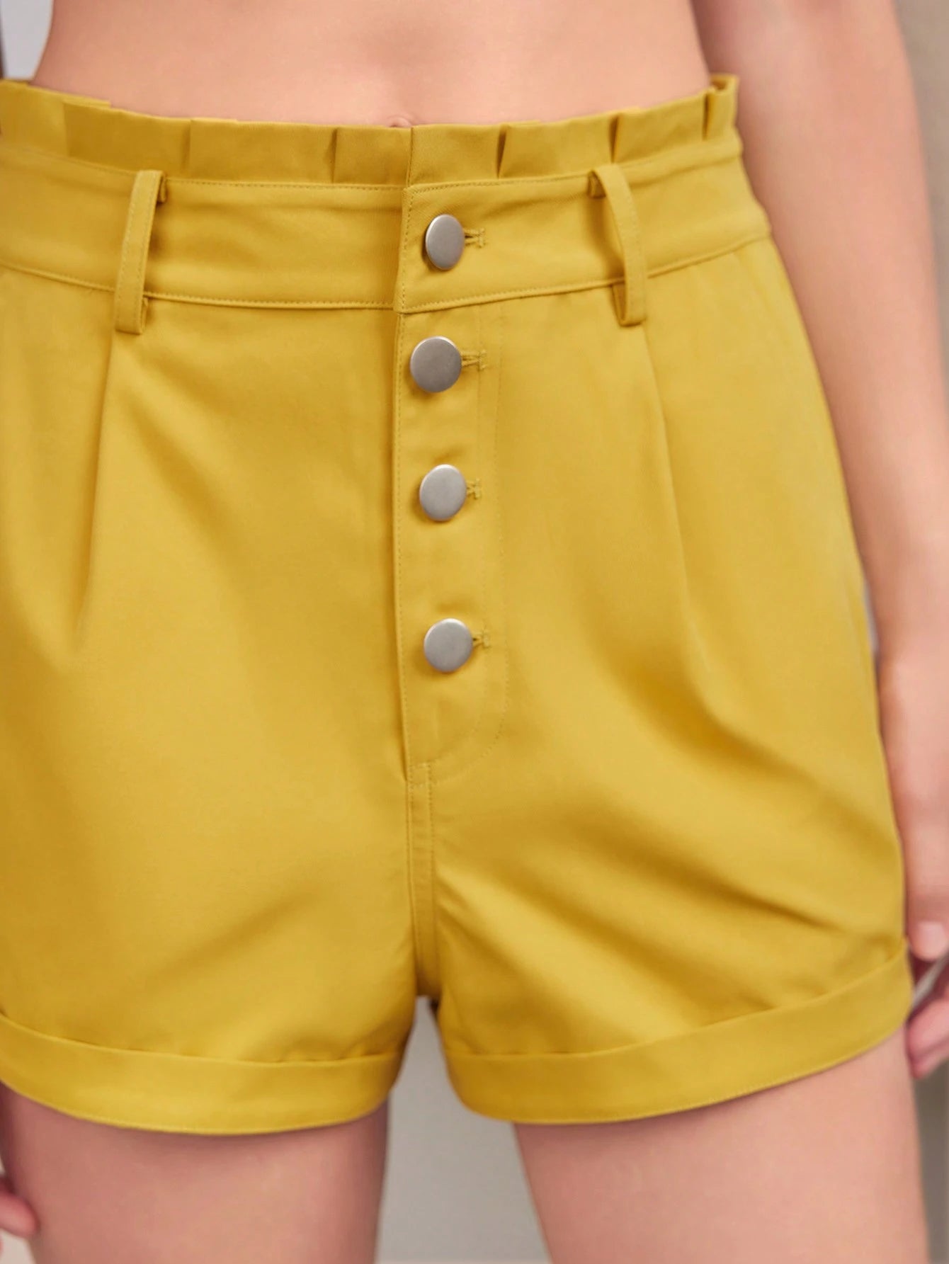 Shein ANEWSTA Paper‑Bag Waist Shorts