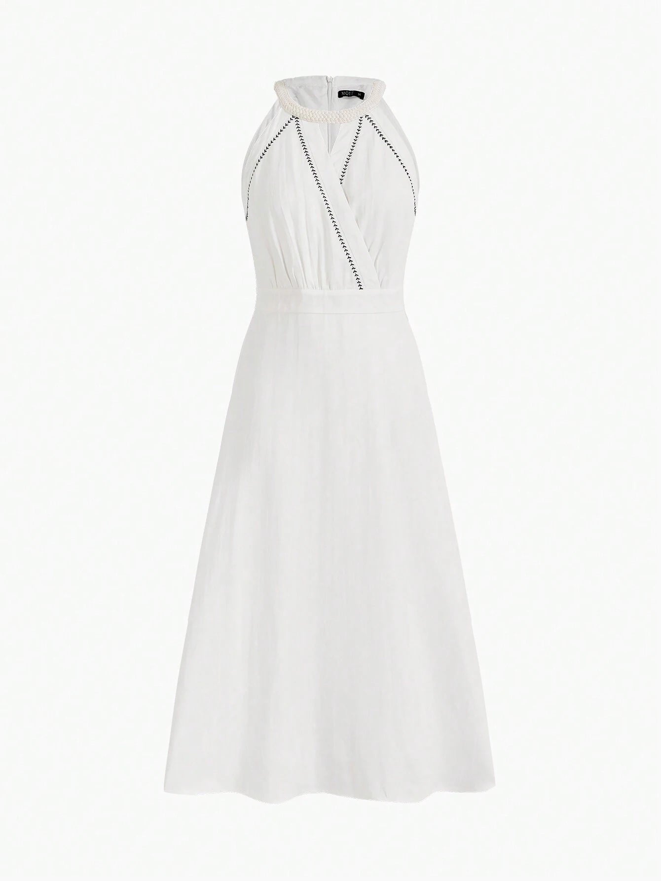 SHEIN MOTF Linen Halter Dress