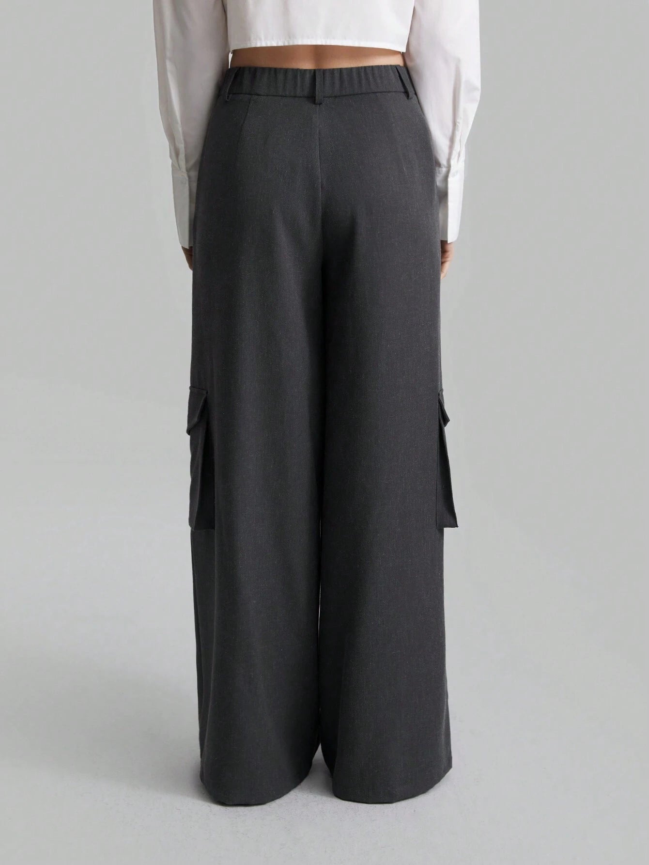 SHEIN Ontre Cargo Wide-Leg Pants