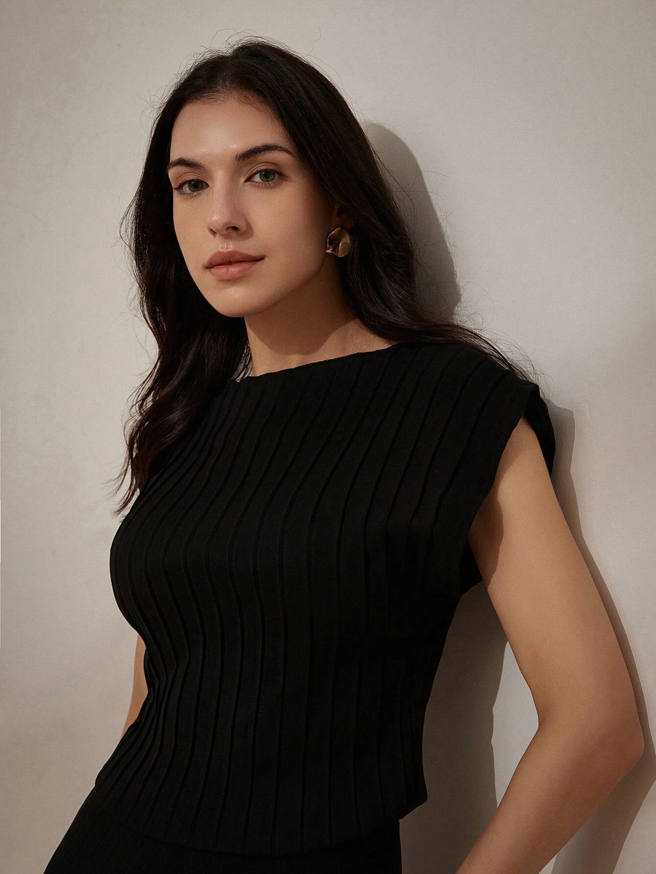 Shein Black Suit Set – Top & Pants