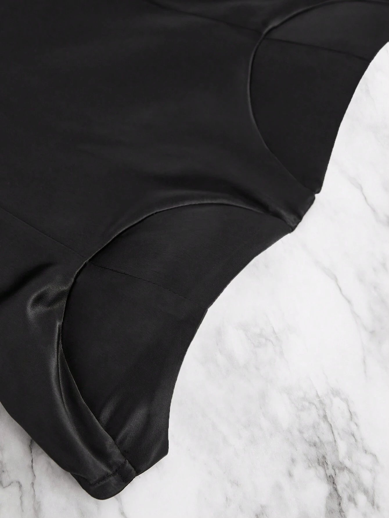 SHEIN Hauture Black & White Strapless Dress