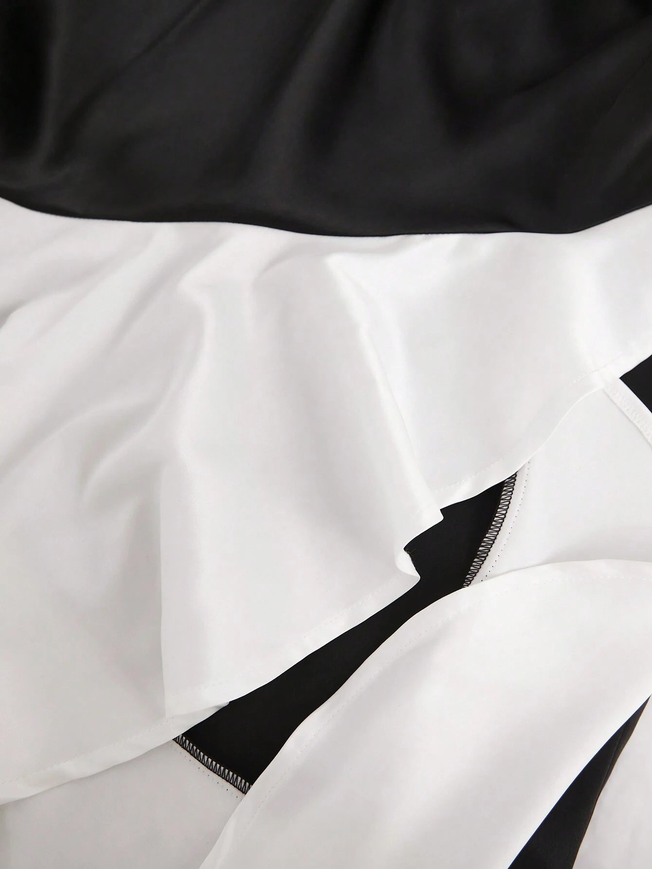 SHEIN Hauture Black & White Strapless Dress