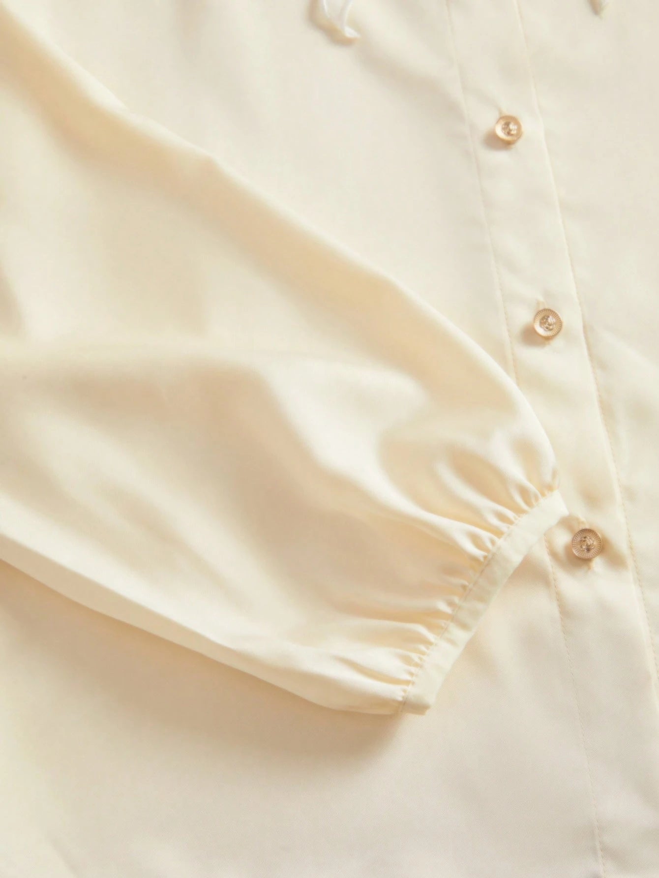 SHEIN Anewsta Embroidered V-Neck Blouse
