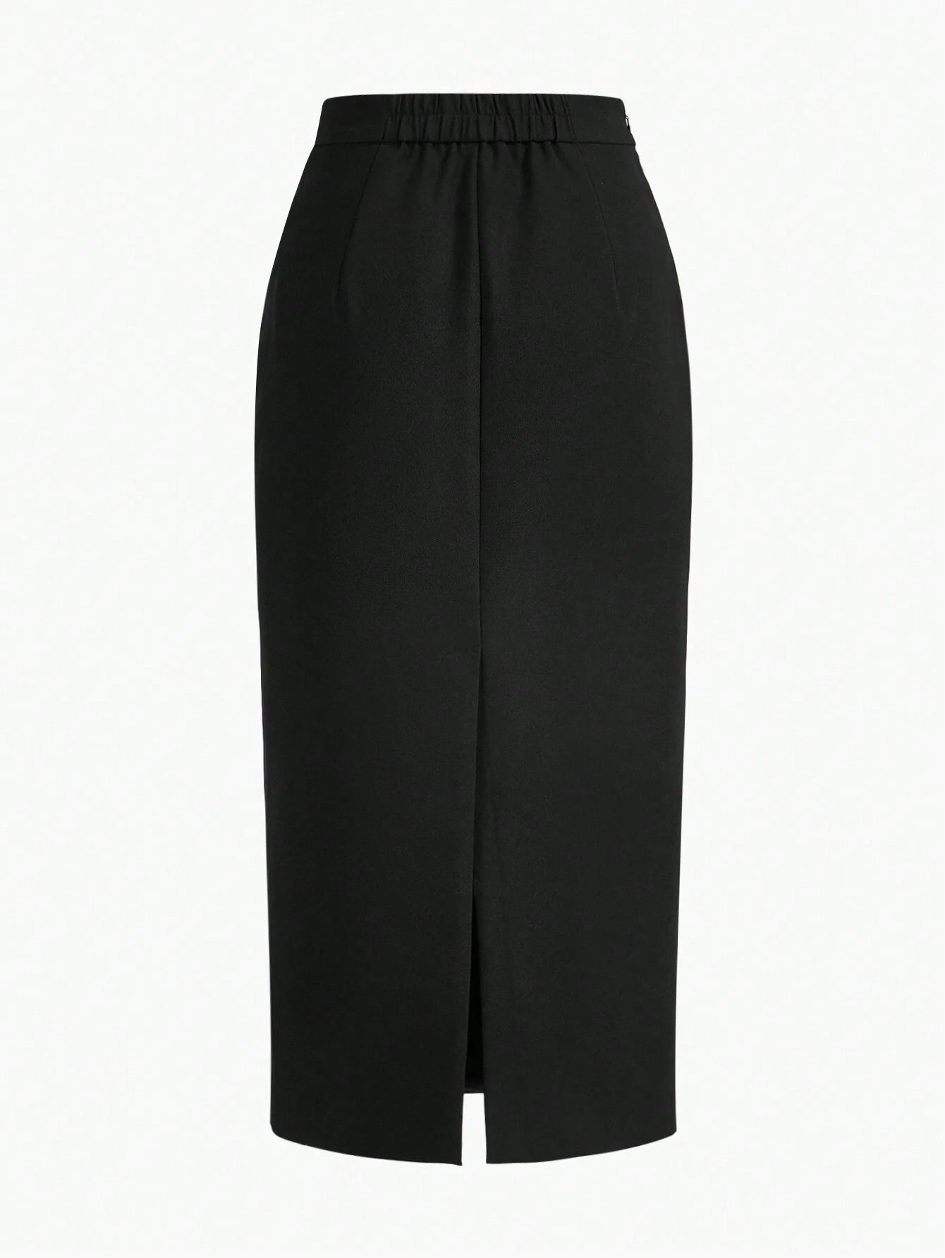 SHEIN MOTF Colorblock Ruffle Pencil Skirt (No Belt)