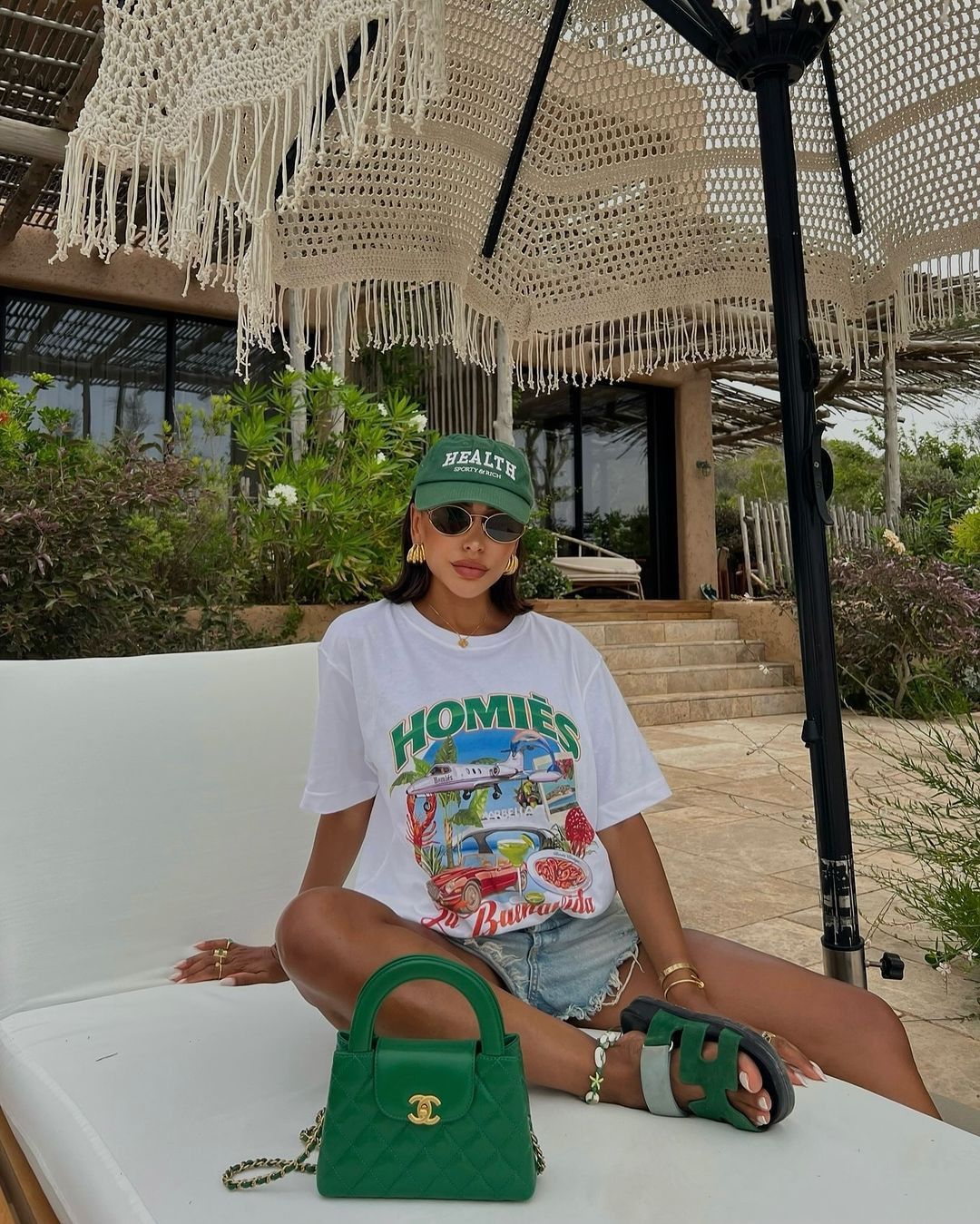SHEIN HOMIÈS La Buenavida Oversized Graphic Tee