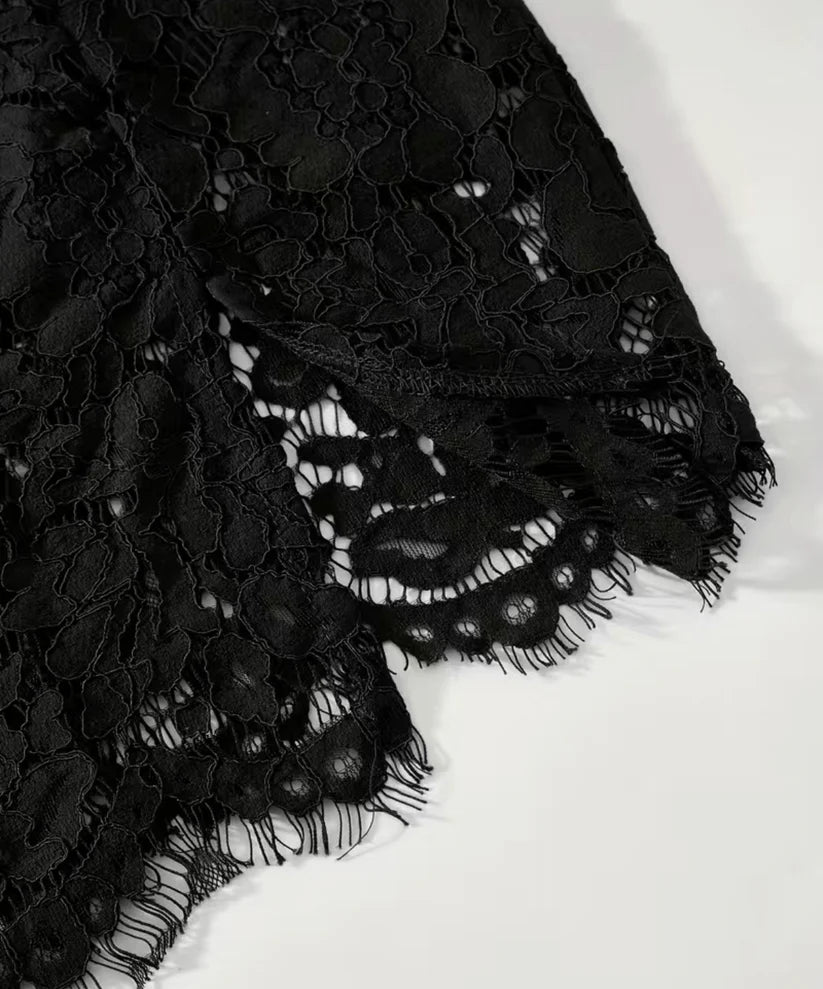 SHEIN SXY Eyelash Lace Cami Dress