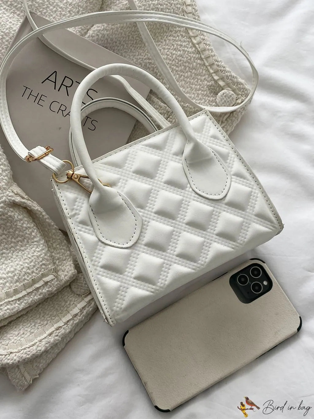 Sleek Quilted Square Bag