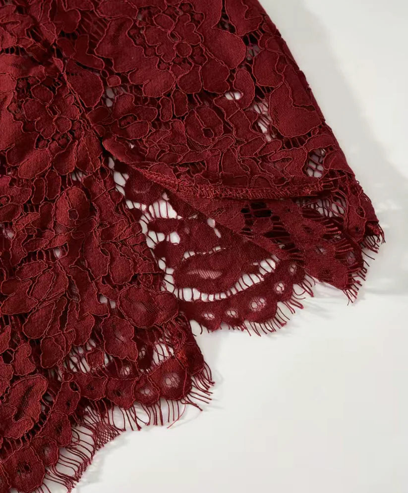 SHEIN SXY Eyelash Lace Cami Dress