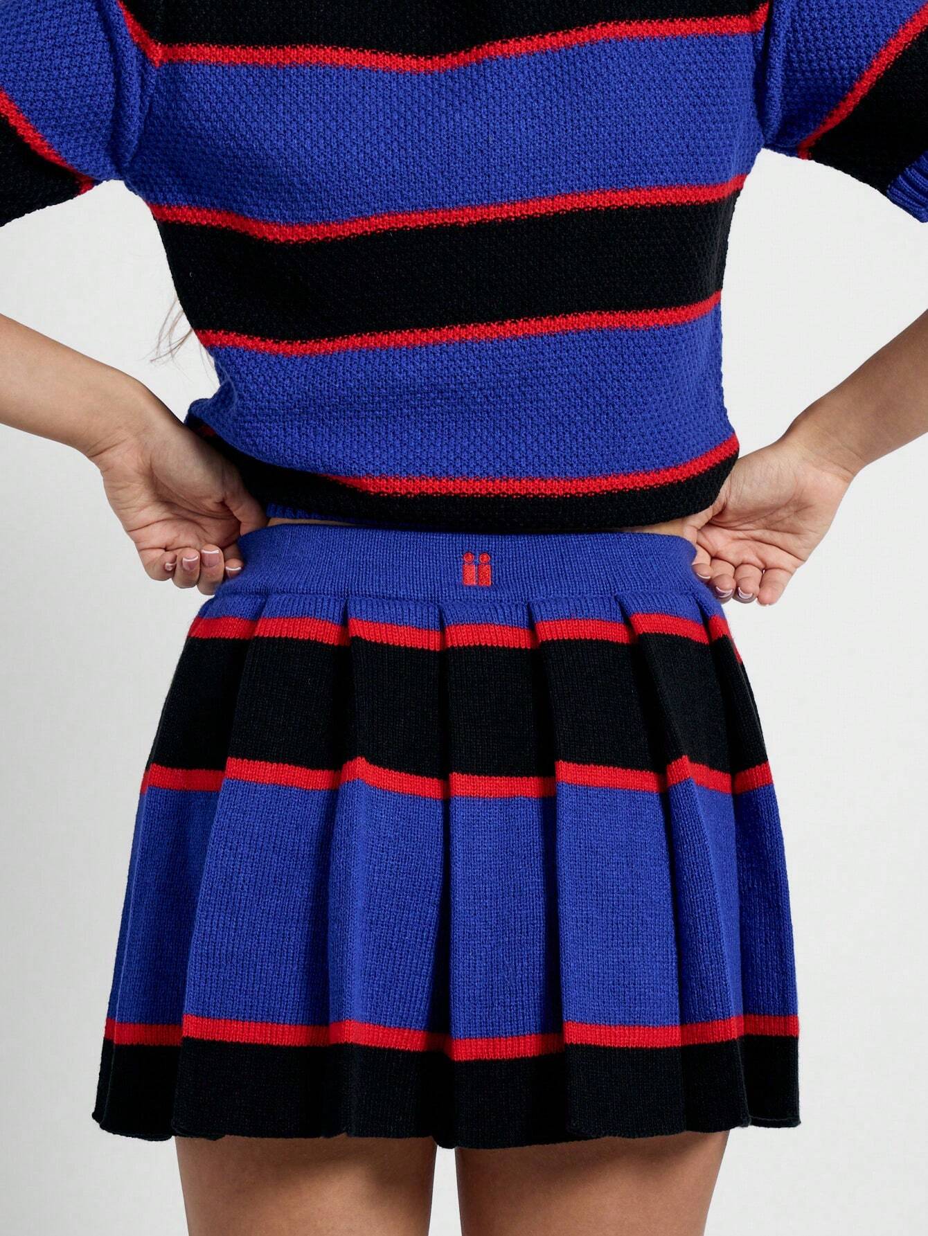 SHEIN AiiRZ – Varsity Rugby Knit Co-Ord Set