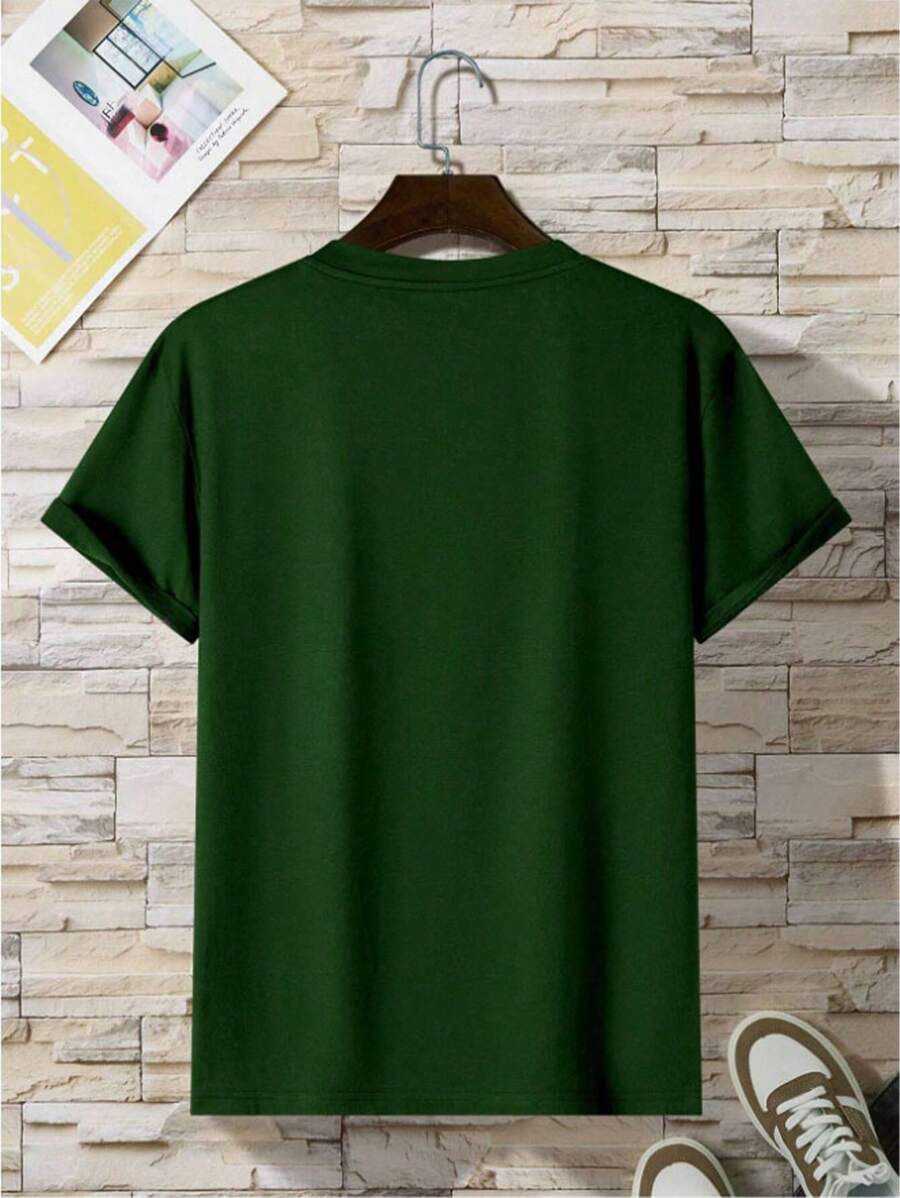SHEIN Cactus T-shirt with slogan print