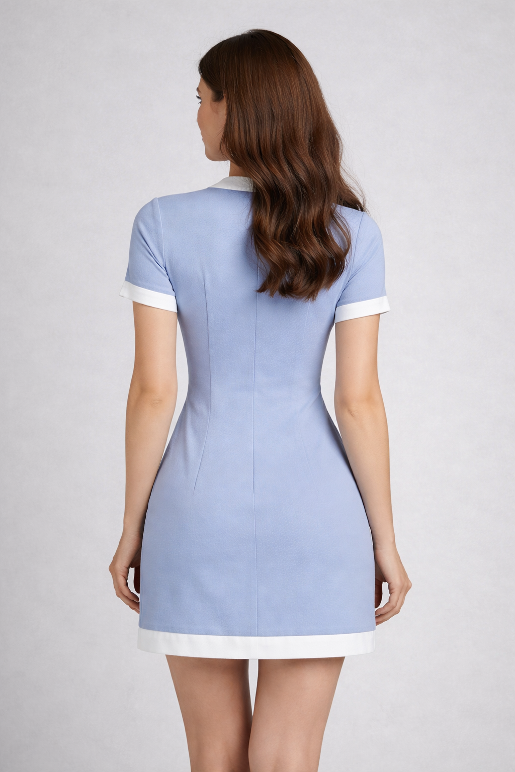 The MOD Vintage Contrast Trim Bow Dress
