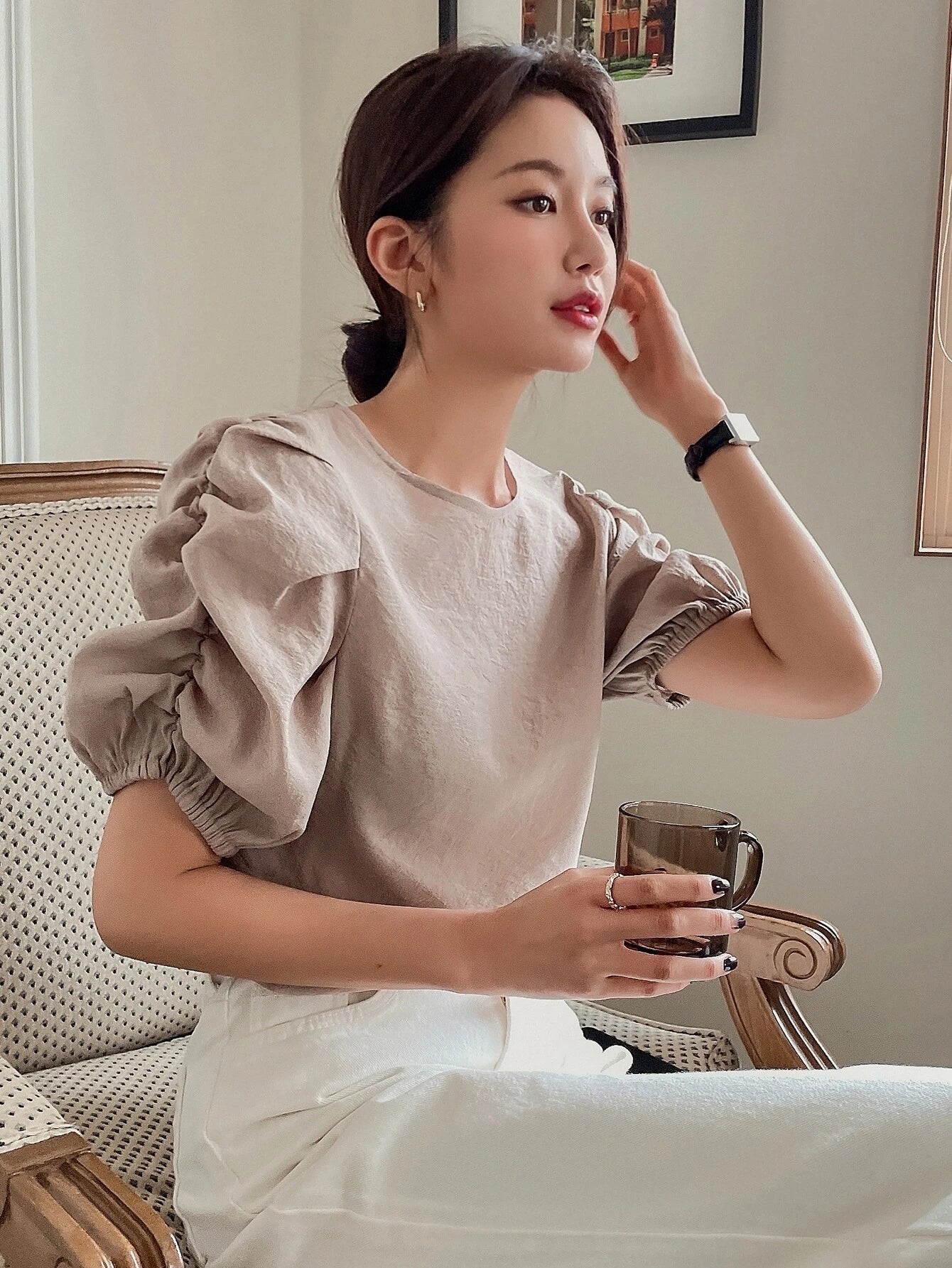 DAZY Solid Blouse