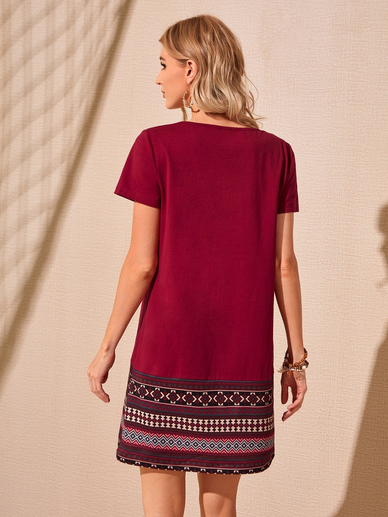 EMERY ROSE Geo Print Dress