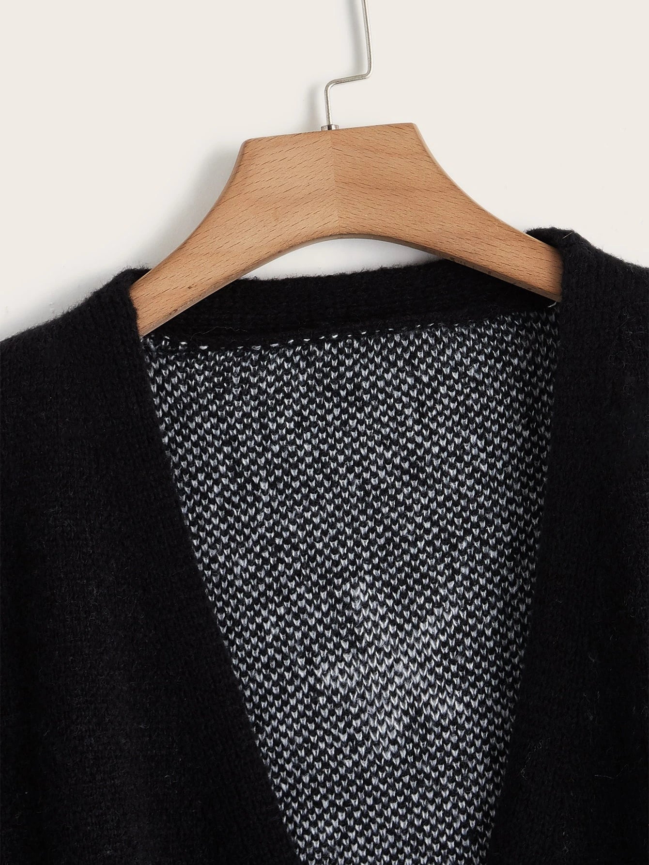 Flirla Plus Star Pattern Lantern Sleeve Cardigan – 3XL