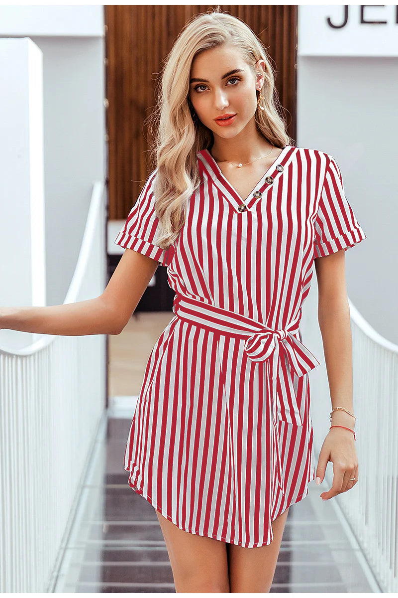 Striped tunic dress