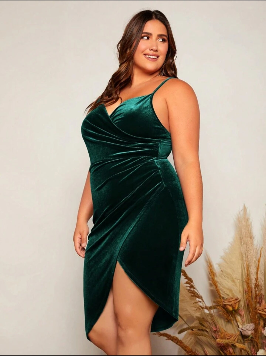 Dress SHEIN Clasi Plus Size Women's Side Slit Cami Dress