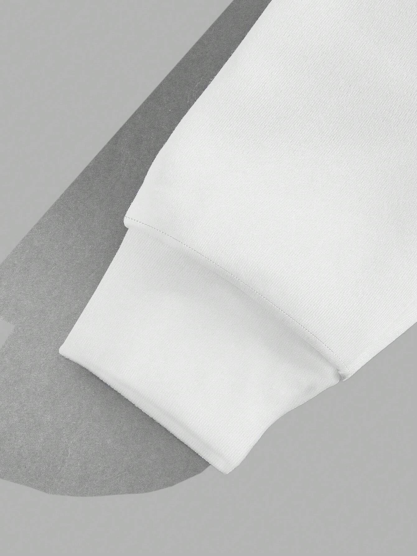 SHEIN Heart Print Oversized Sweatshirt