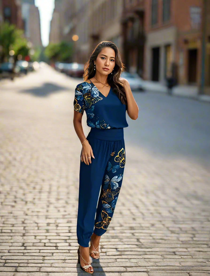 Women's Summer Shirt And Pants Set