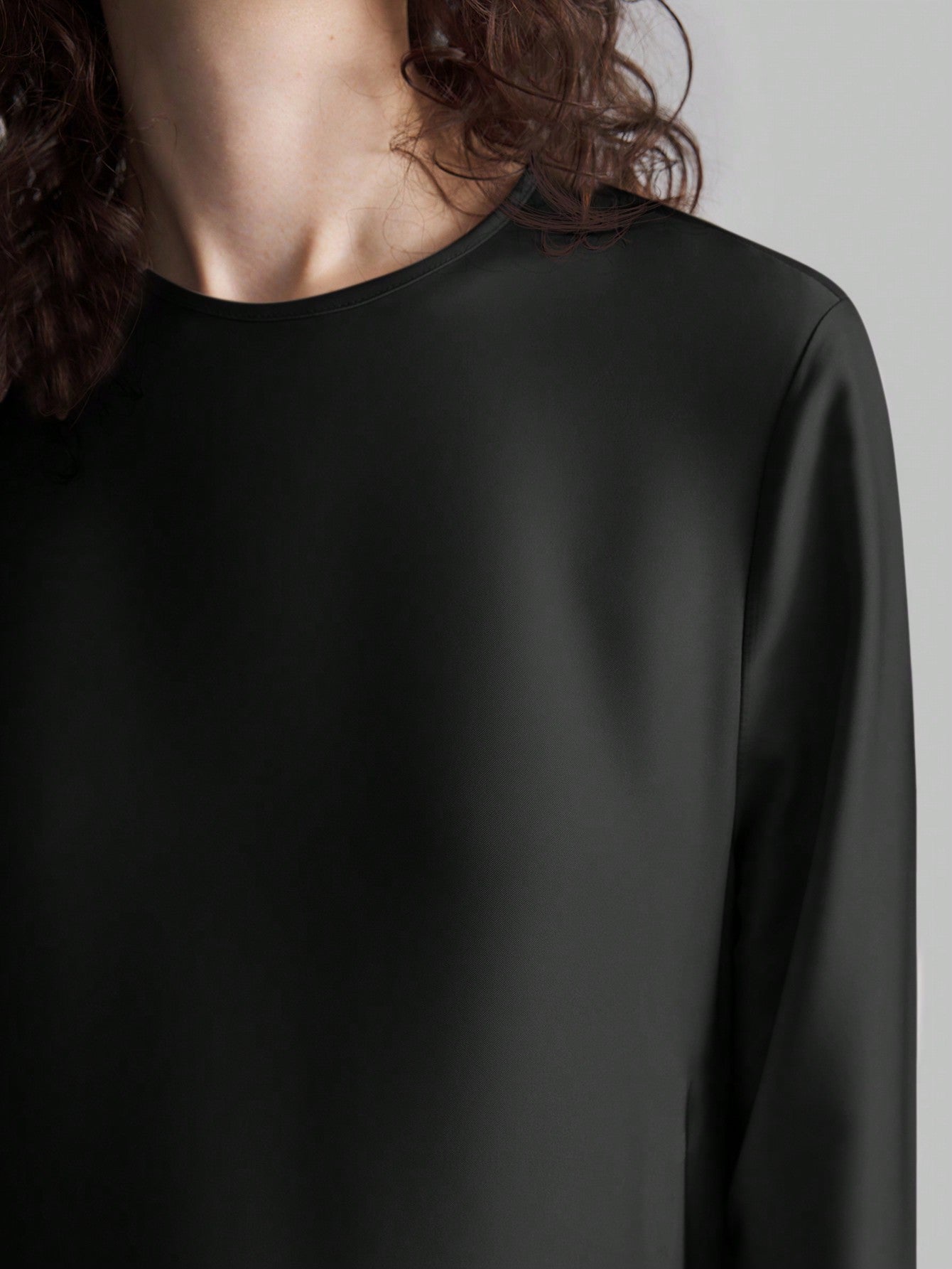 Shein Satin Asymmetrical Hem Dress