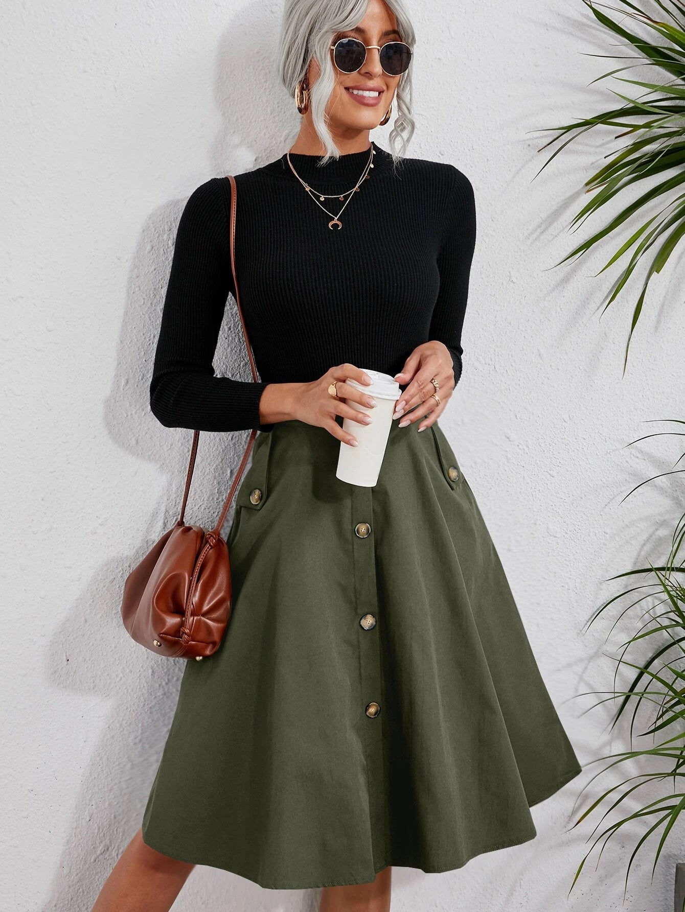 SHEIN Clasi Skirt