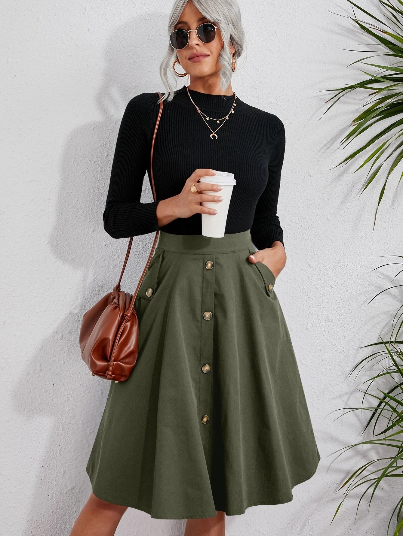 SHEIN Clasi Skirt