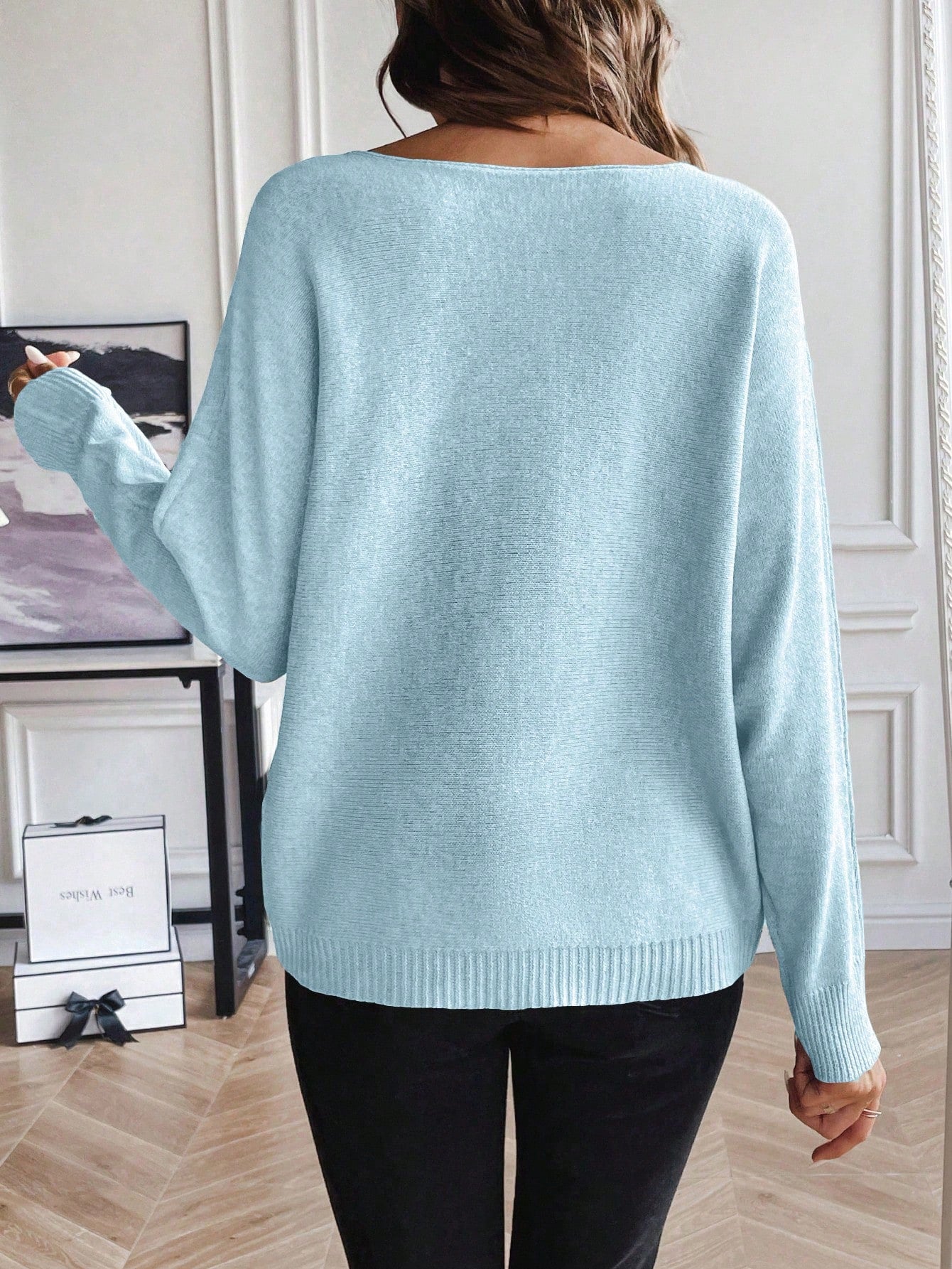 SHEIN LUNE Knit Pullover Sweater