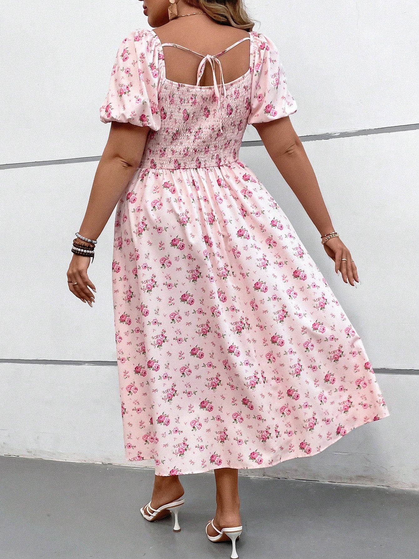 Shein Plus Ruched A-Line Dress