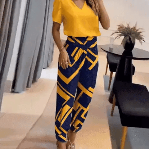 Women's Summer Shirt And Pants Set