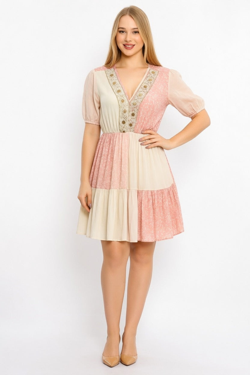 THE GEOMETRIC CHIC SHORT DRESS