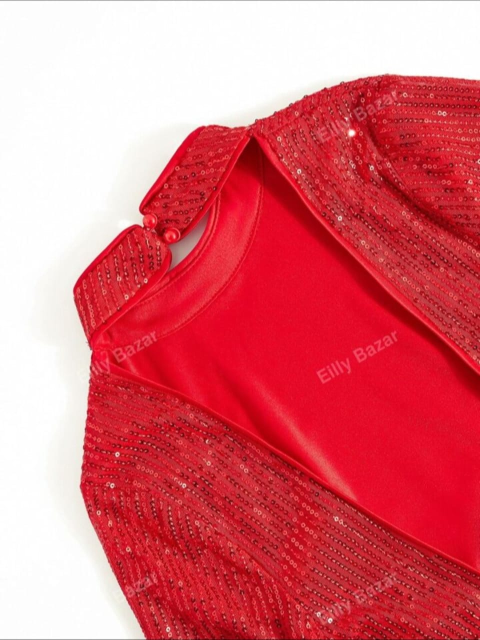 Eilly Bazar Neck Backless Sequin Dress - ZEBrand