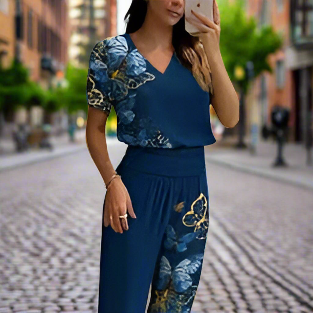 Women's Summer Shirt And Pants Set