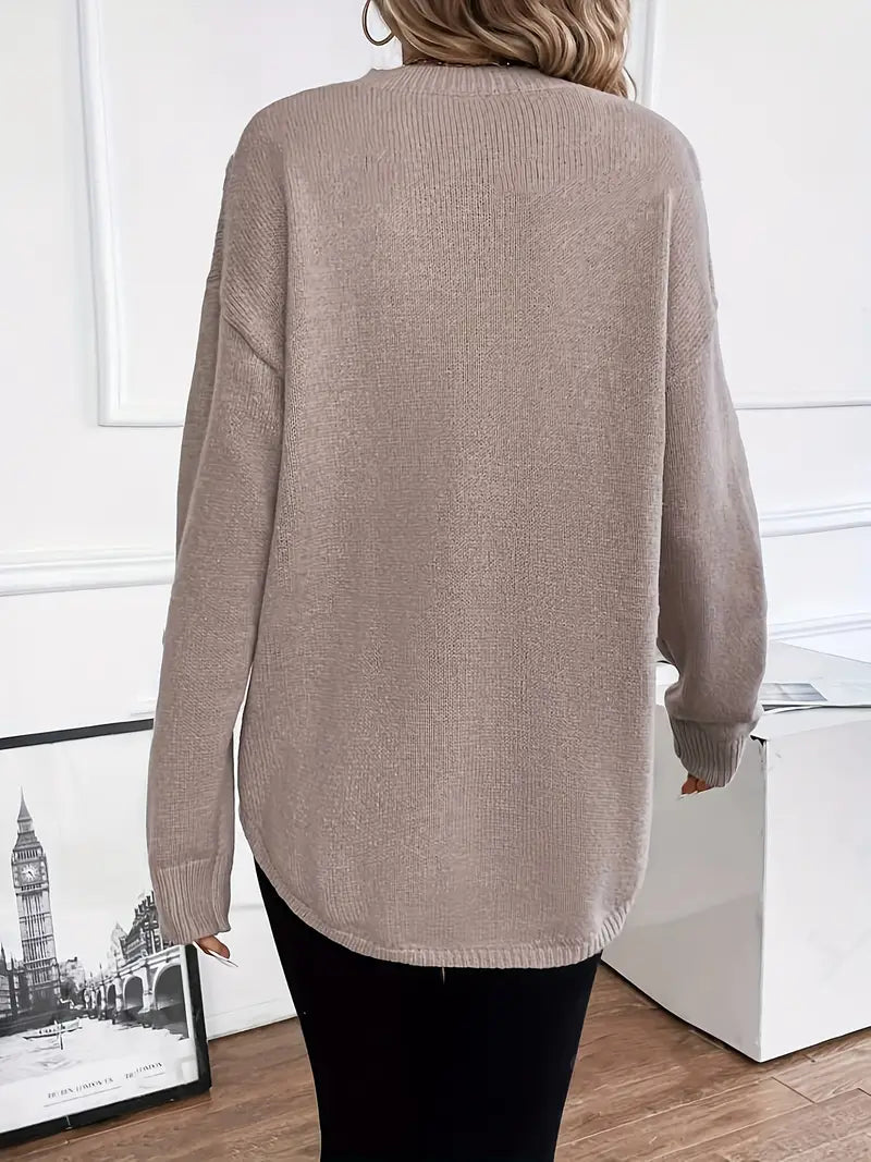 SHEIN LUNE Long Knit Sweater