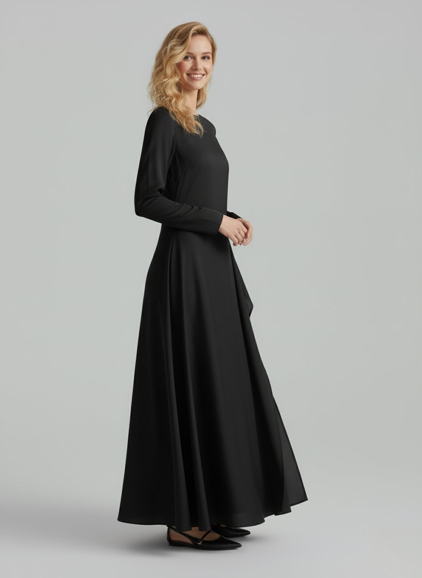 Shein Satin Asymmetrical Hem Dress