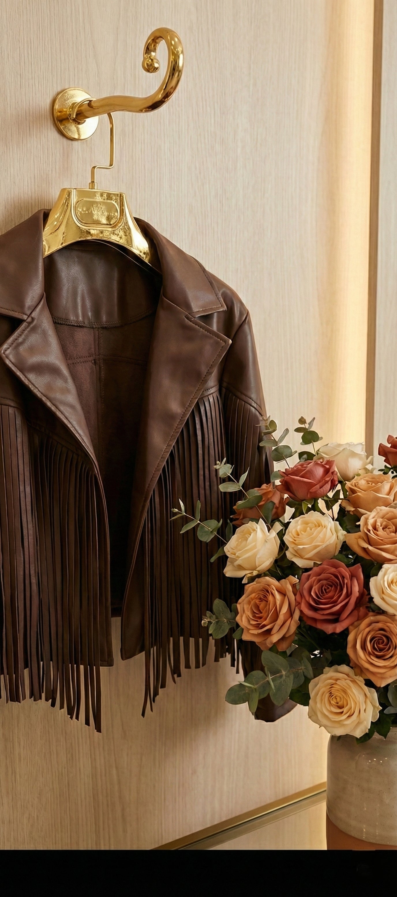 Turkish Fringe Leather Jacket