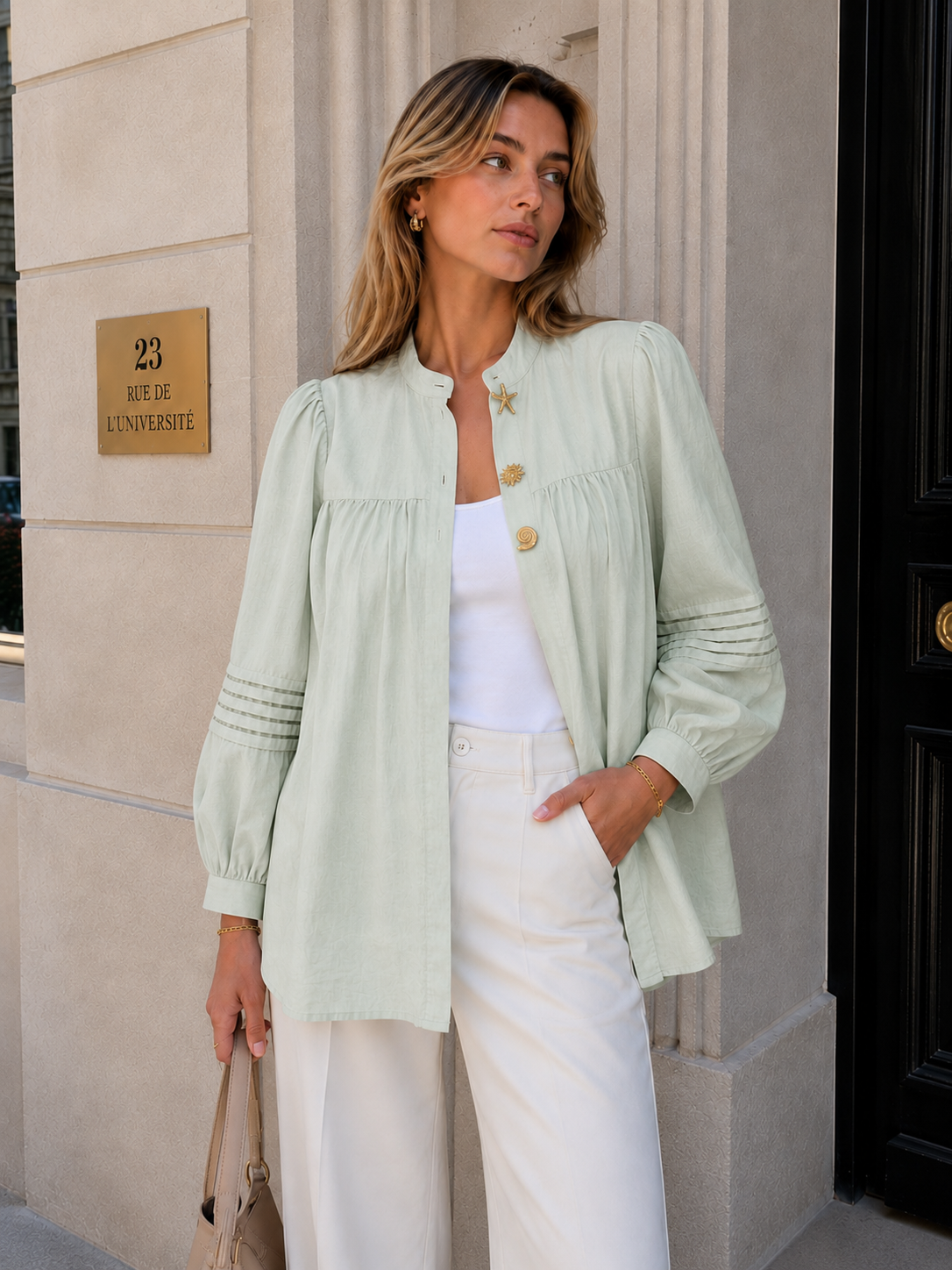 THE MINT CELESTE BLOUSE