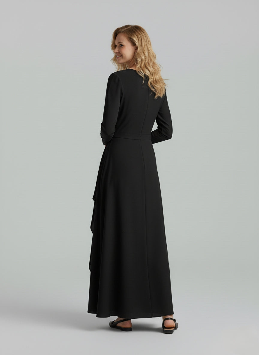 Shein Satin Asymmetrical Hem Dress