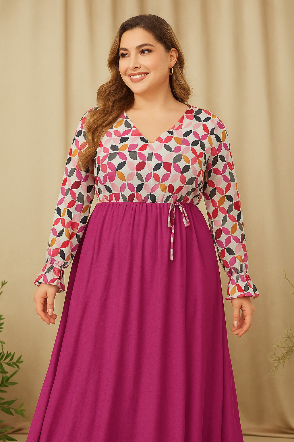 SHEIN  Drawstring Waist Dress