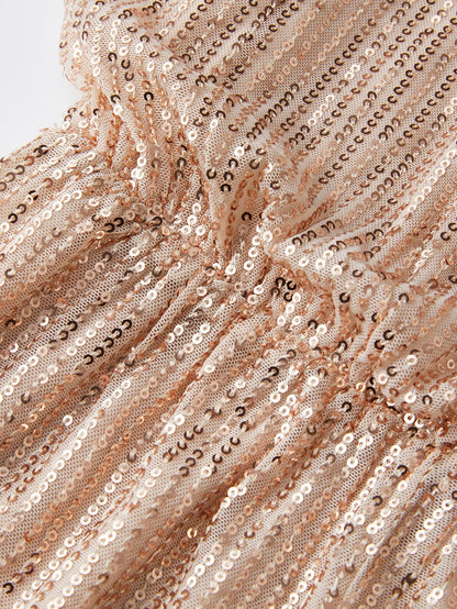 DOUBLE CRAZY SEQUIN CAMI ROMPER