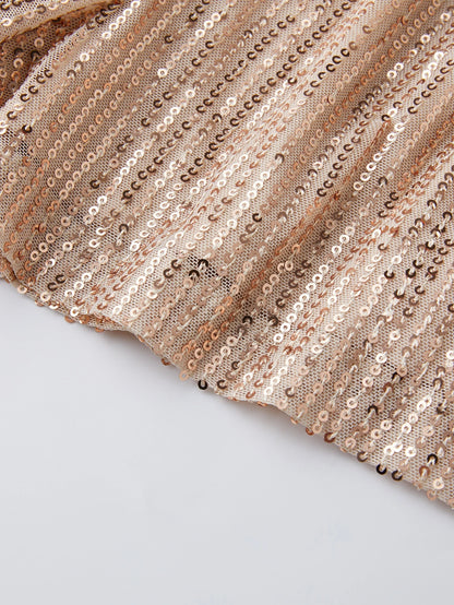 DOUBLE CRAZY SEQUIN CAMI ROMPER