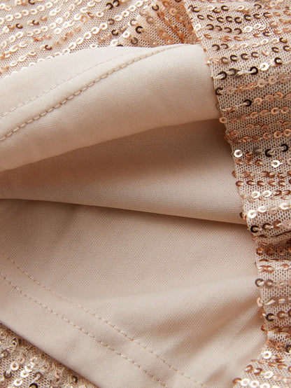 DOUBLE CRAZY SEQUIN CAMI ROMPER
