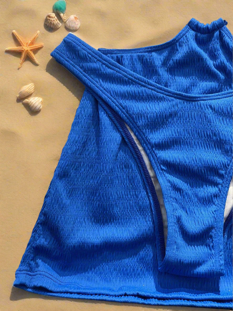 SHEIN Swim Cutout Ring Detail Tankini Set