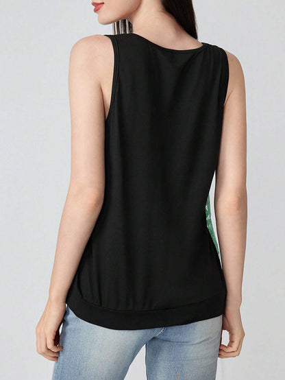 Shein Clasi Lace Cross Neck Top