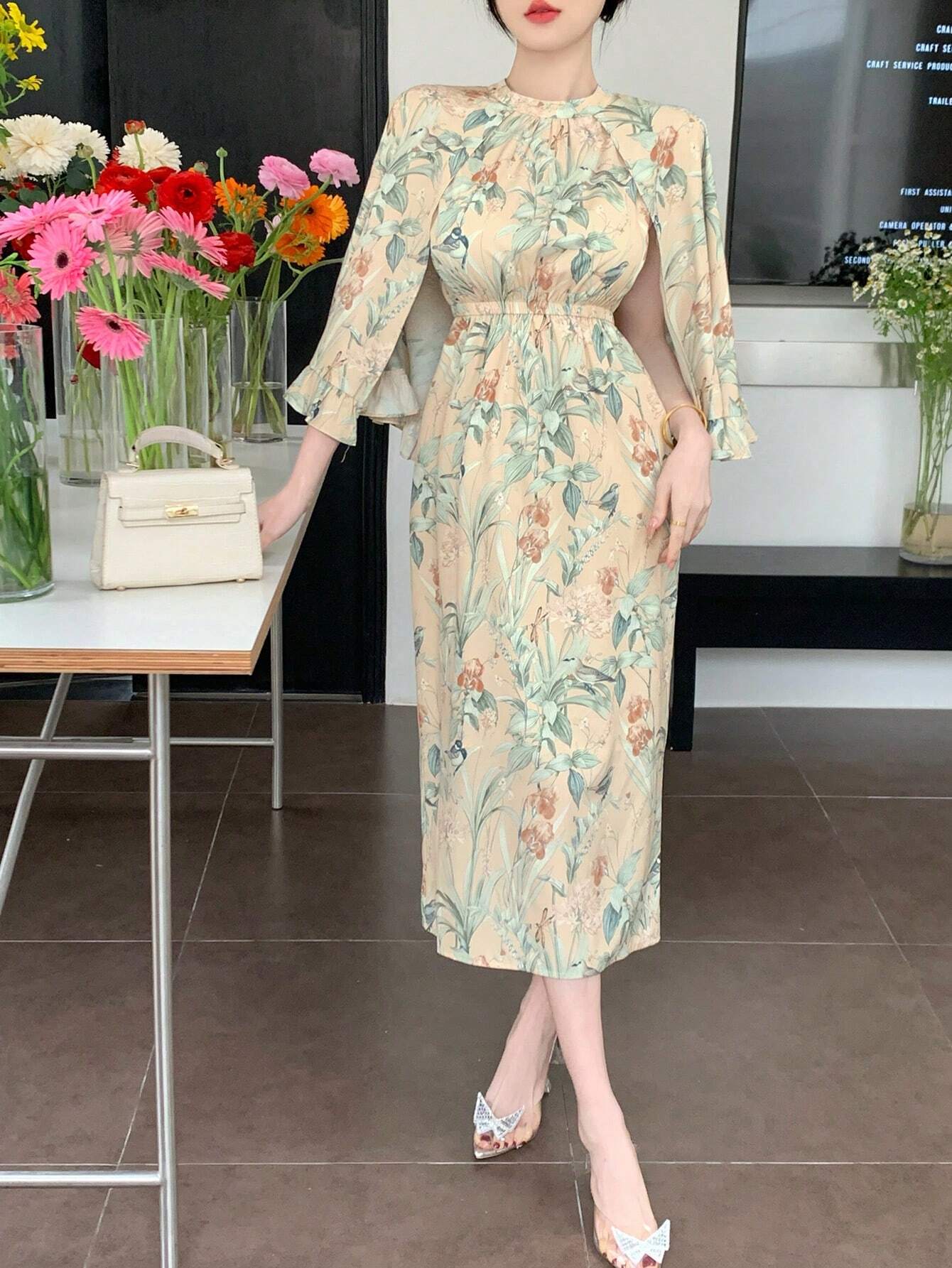Shein Hooded Cape Dress – Summer Style