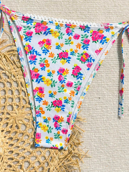 SHEIN Ditsy Floral Triangle Bikini Set
