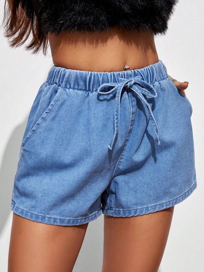 SHEIN Casual Denim Shorts