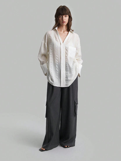 SHEIN Ontre Cargo Wide-Leg Pants