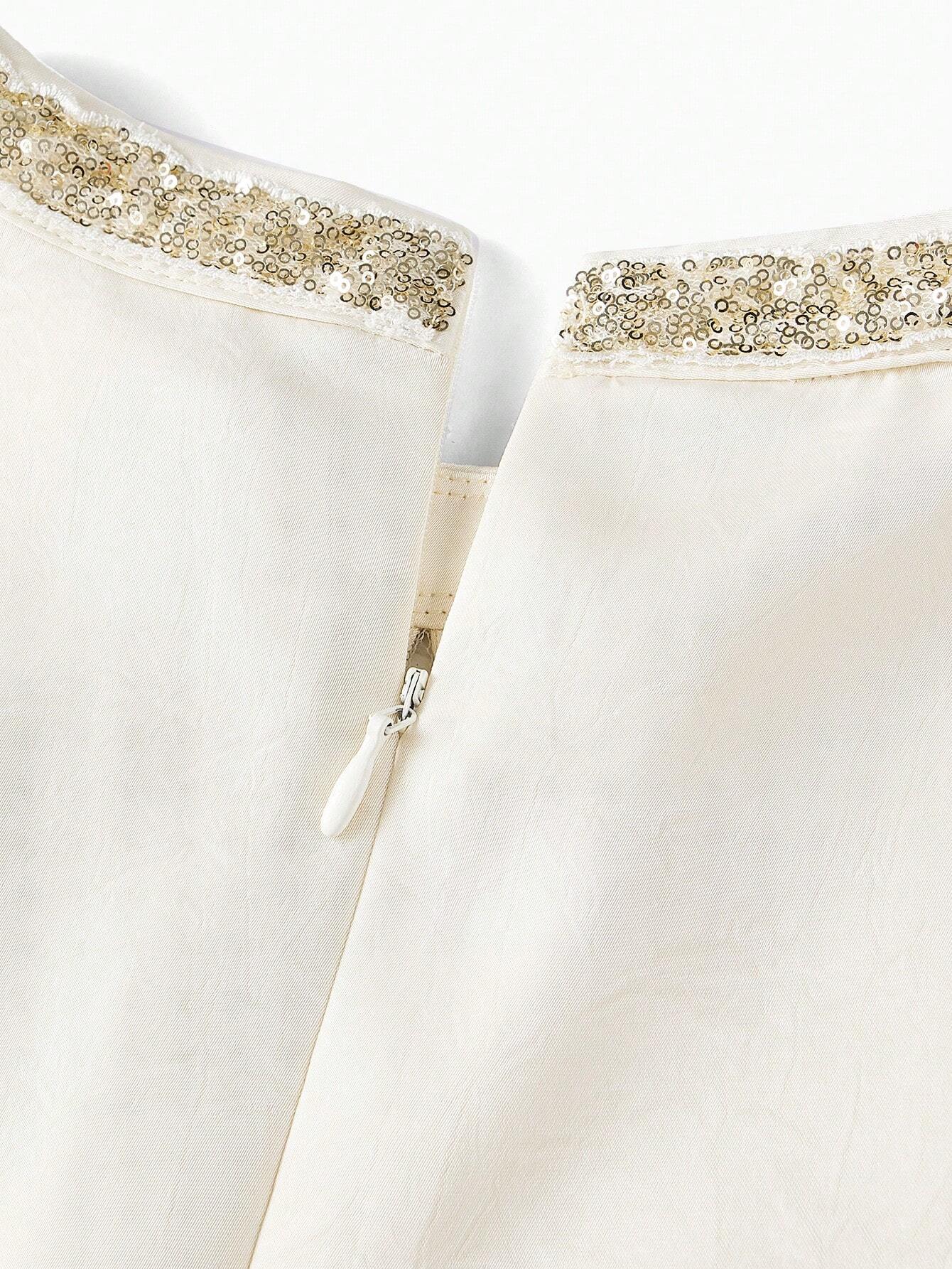 MOTF PREMIUM PEARL SEQUIN A-LINE DRESS