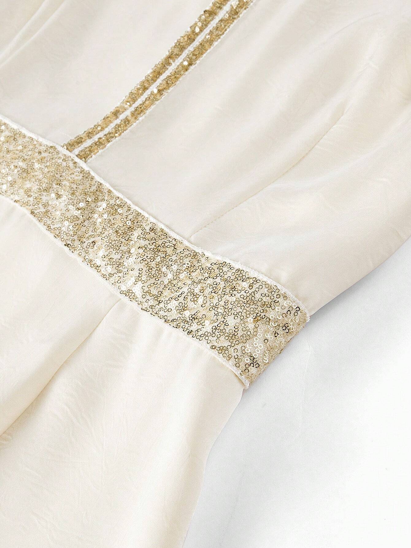 MOTF PREMIUM PEARL SEQUIN A-LINE DRESS