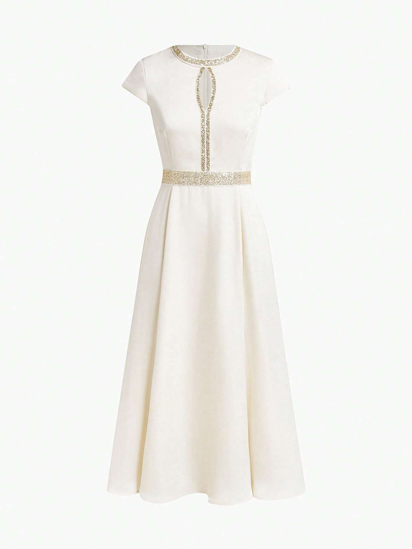 MOTF PREMIUM PEARL SEQUIN A-LINE DRESS